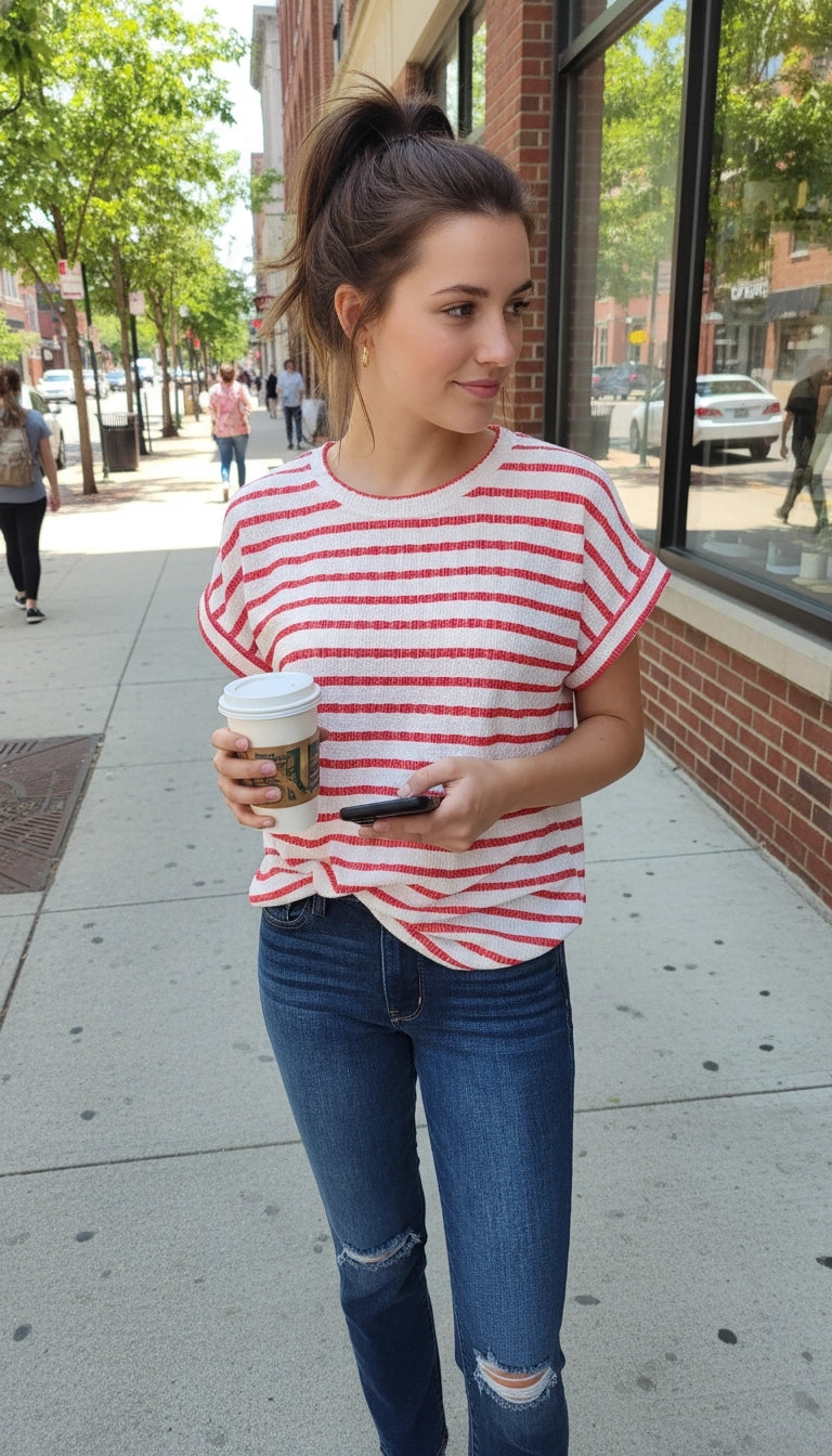 Sweet Sailor Stripe Top