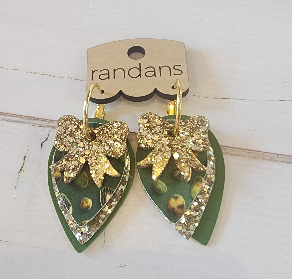 Golden Jungle Glam Dangles
