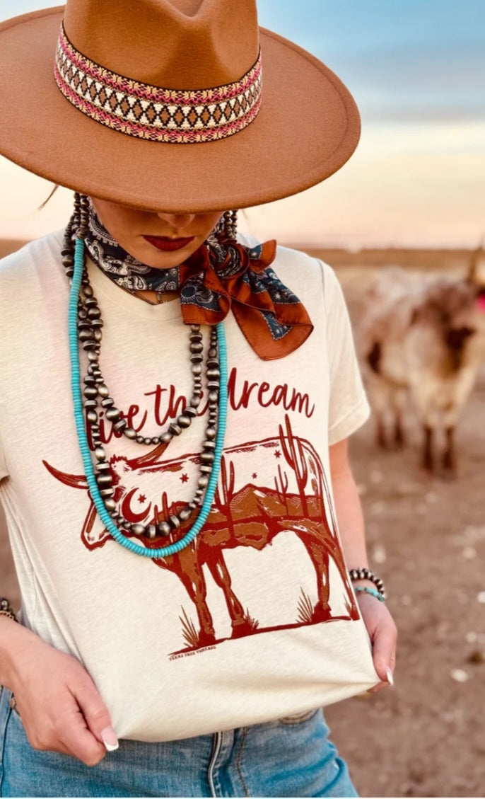 Lauren's Live The Dream Longhorn Tee