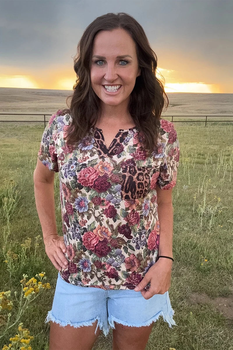 Wild Vintage Floral Top