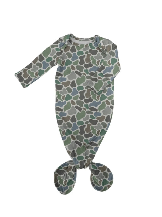 Knotted Gown- Pebble Camo