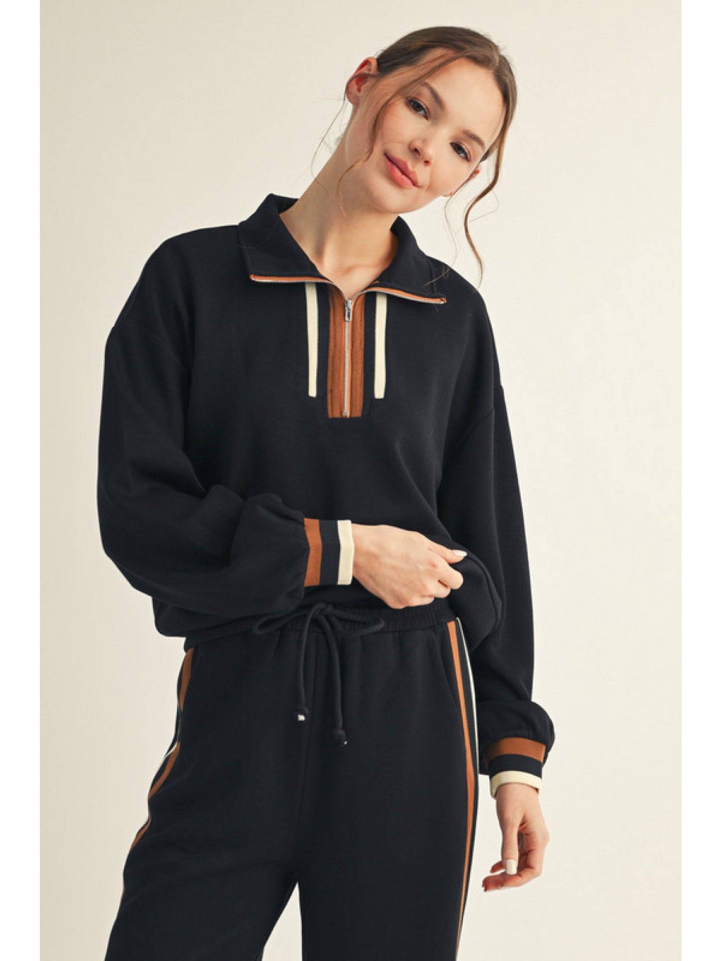 The Marley Stripe Half-Zip