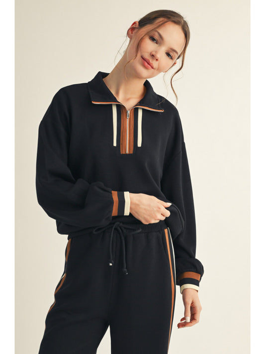 The Marley Stripe Half-Zip