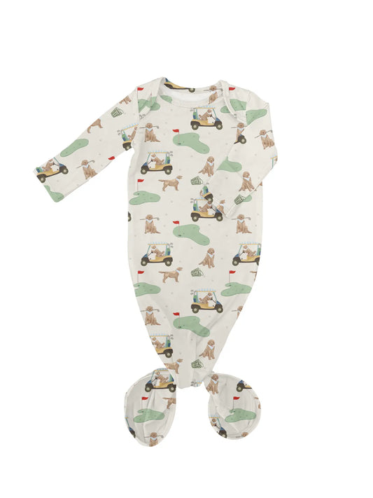 Knotted Gown- Barks & Birdies (Golf Dogs)