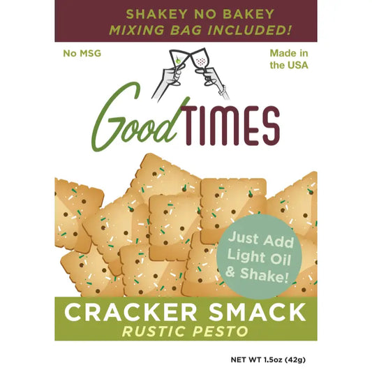 Cracker Smack Rustic Pesto