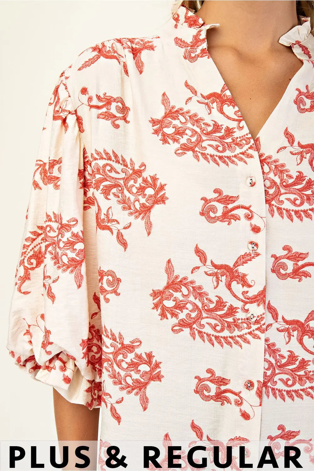 Vintage Bloom Button-Up