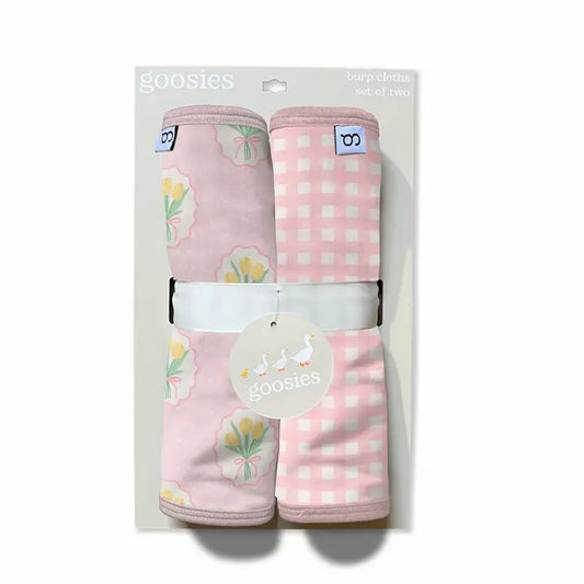 Burp Cloth Set- Fancy Tulips