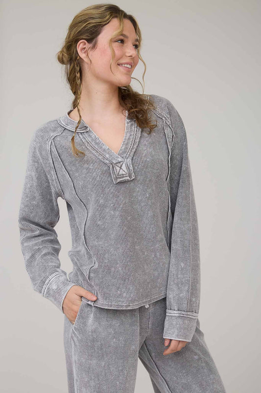 The Ribbed Retreat Top