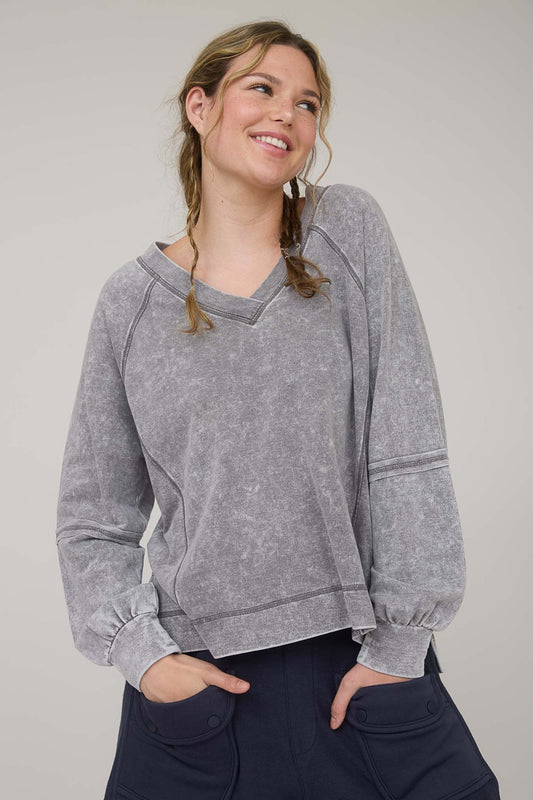 Charcoal Charm Top