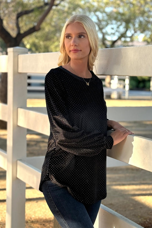 Stardust Velvet Blouse