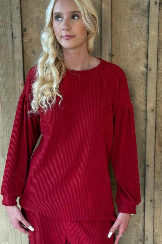 Cozy Cabin Red Top