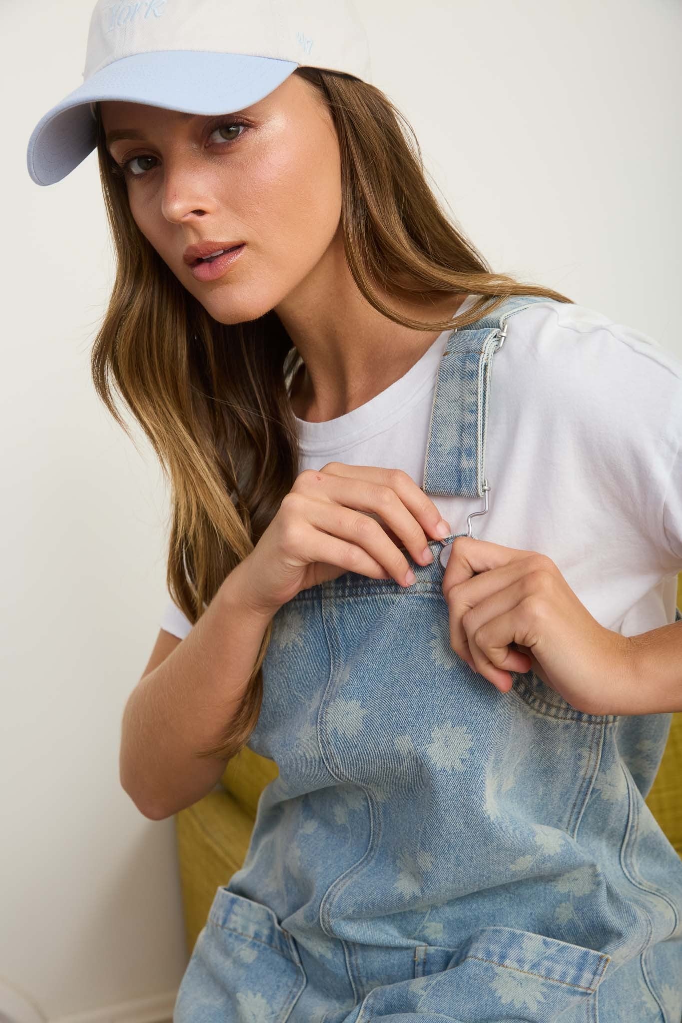 Fresh Picked Denim Overall Dress