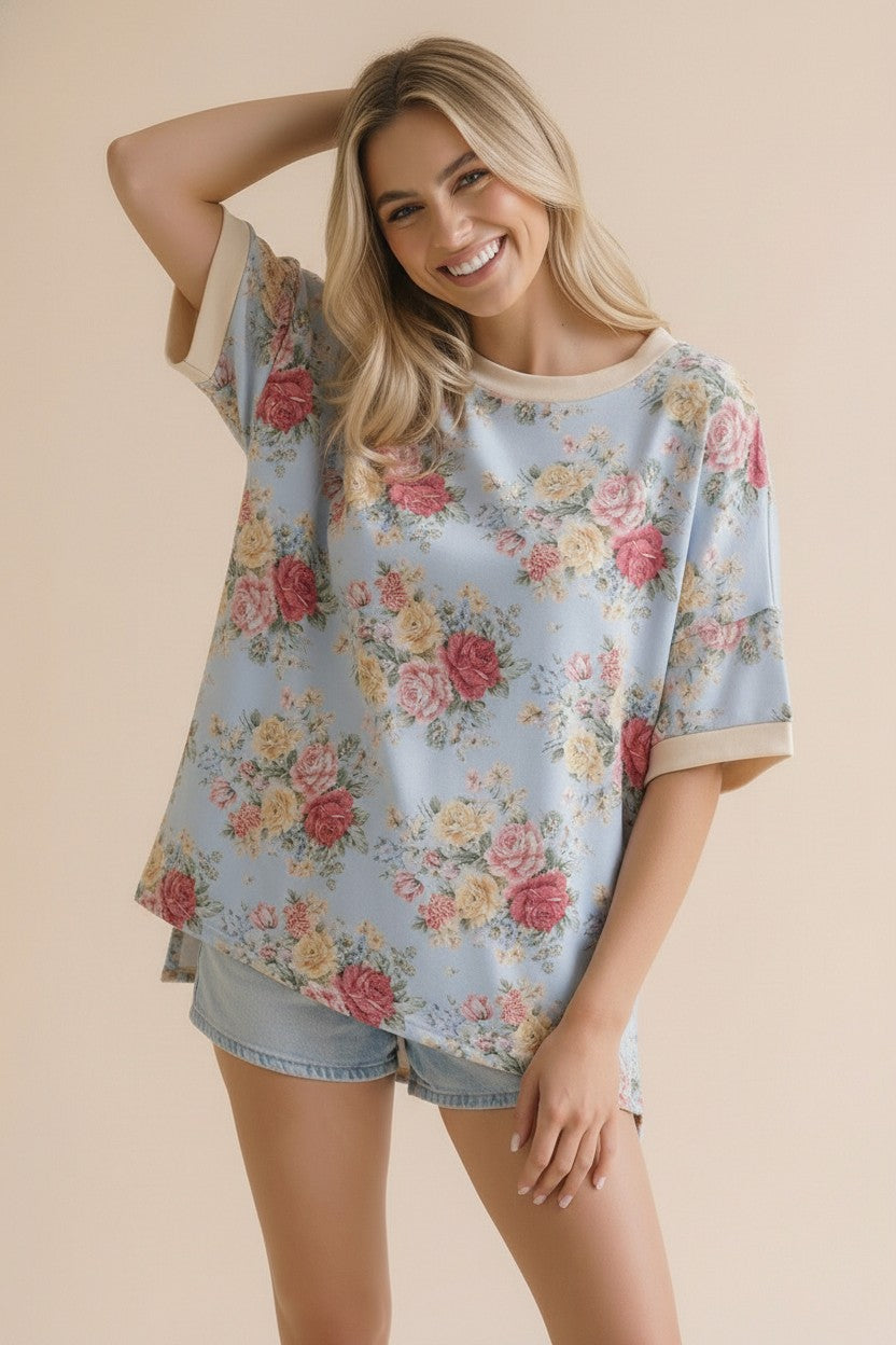 Vintage Petal Breeze Top