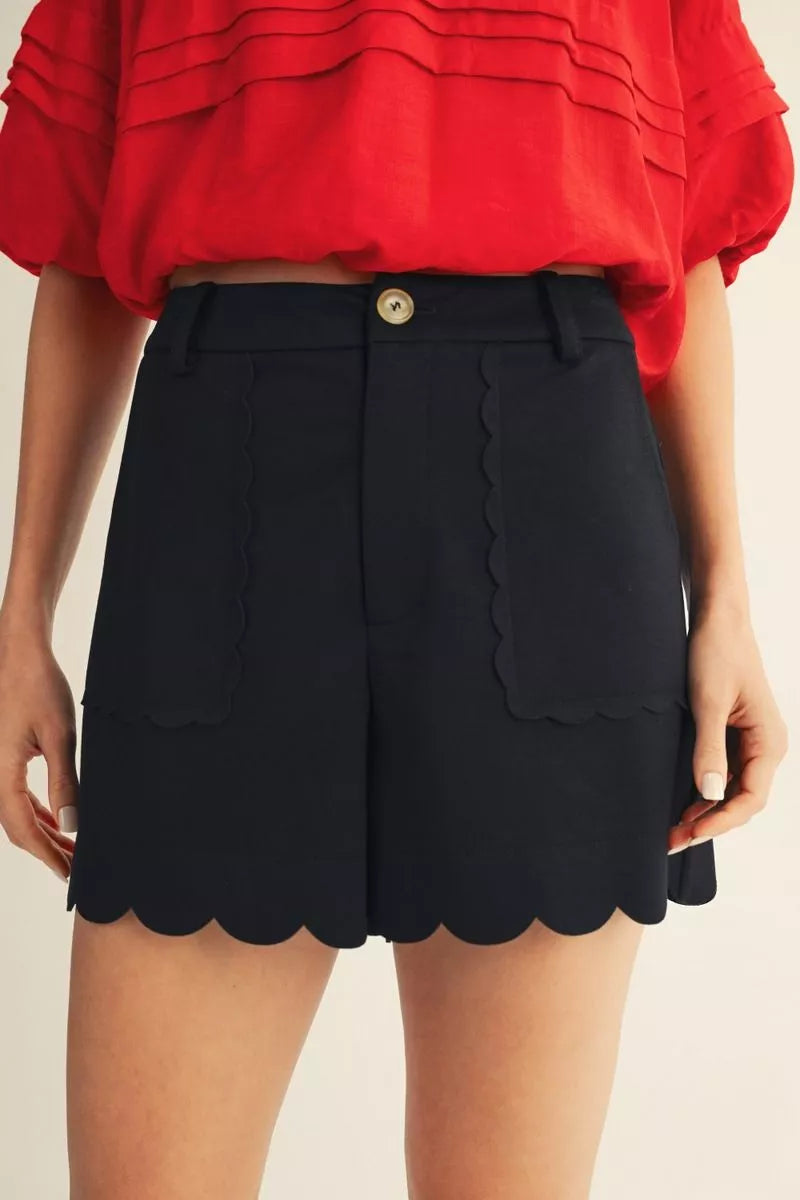 The After Dark Scallop Shorts