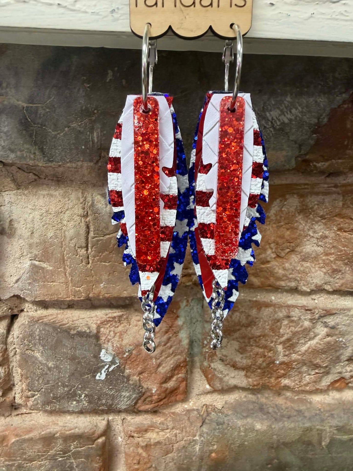 Freedom Stripe Dangles