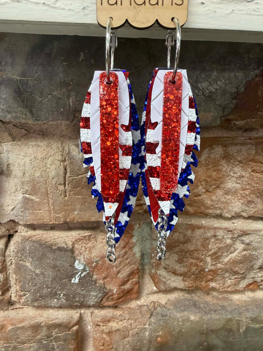 Freedom Stripe Dangles