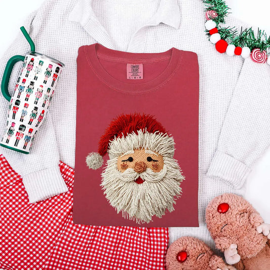 Faux Yarn String Santa Tee