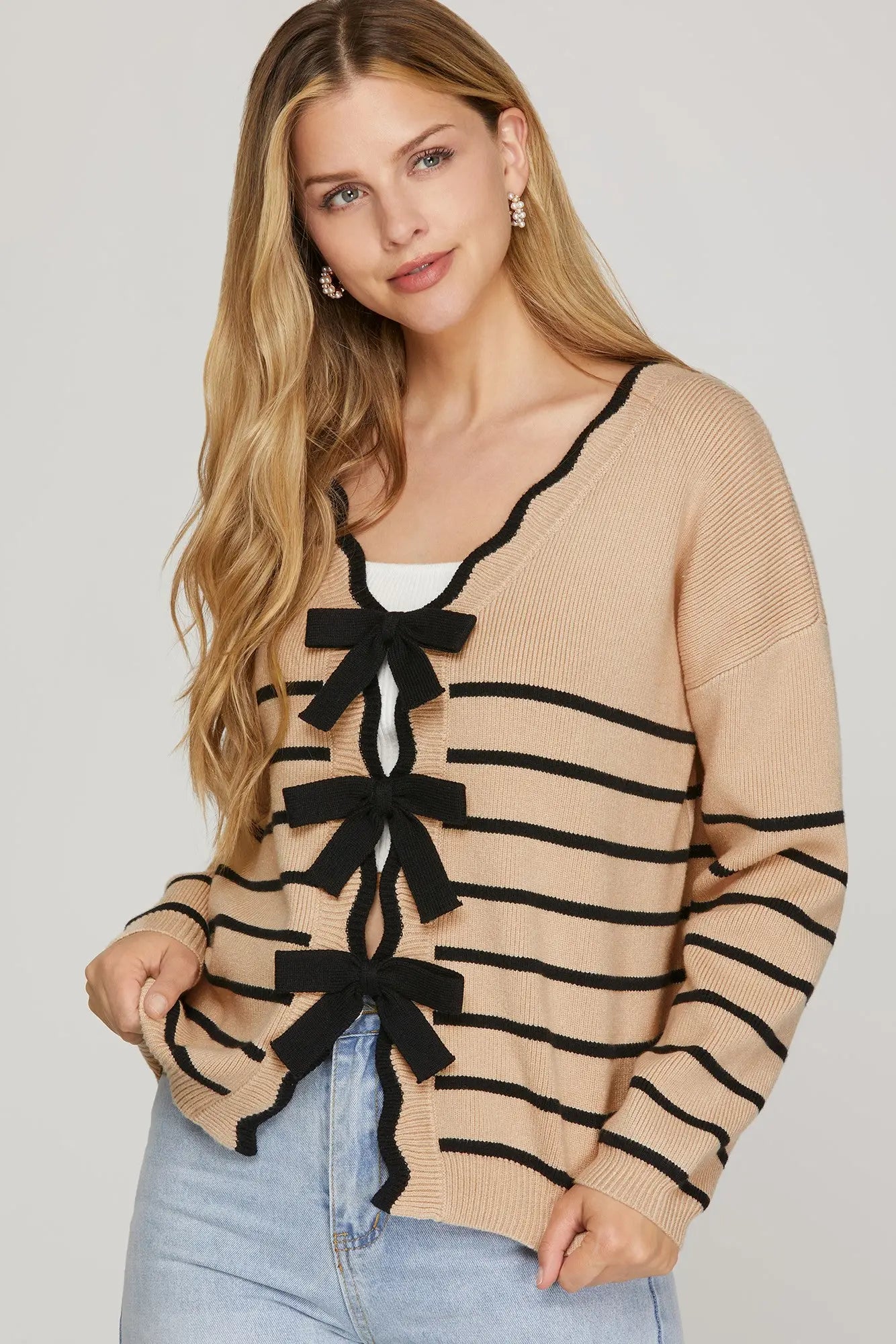 The Eloise Bow Cardigan