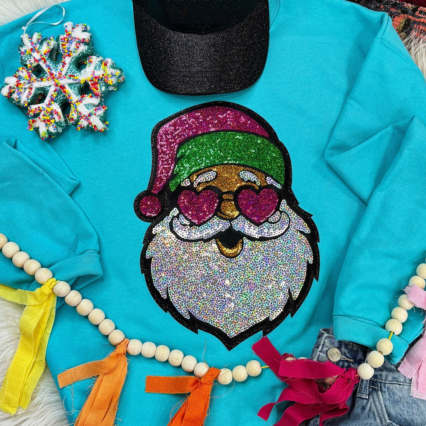 Sequin Santa Patch