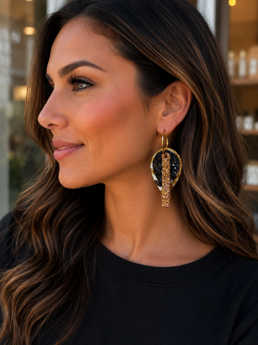 Golden Eclipse Earrings