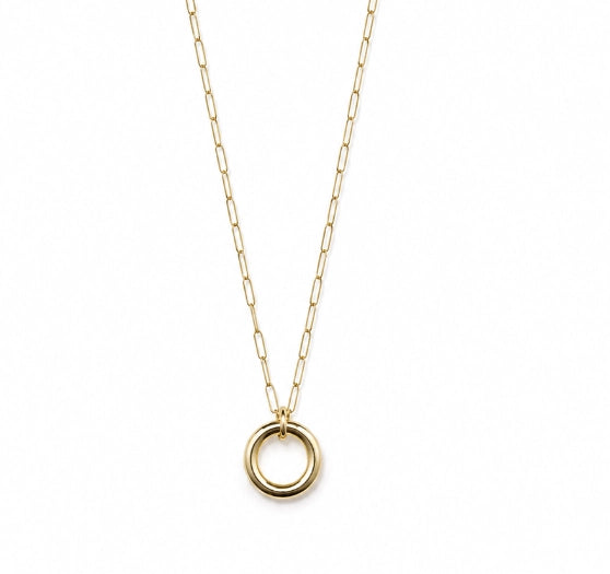 Mini Paperclip Charm Necklace