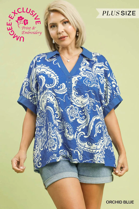 Blue Willow Beauty Top