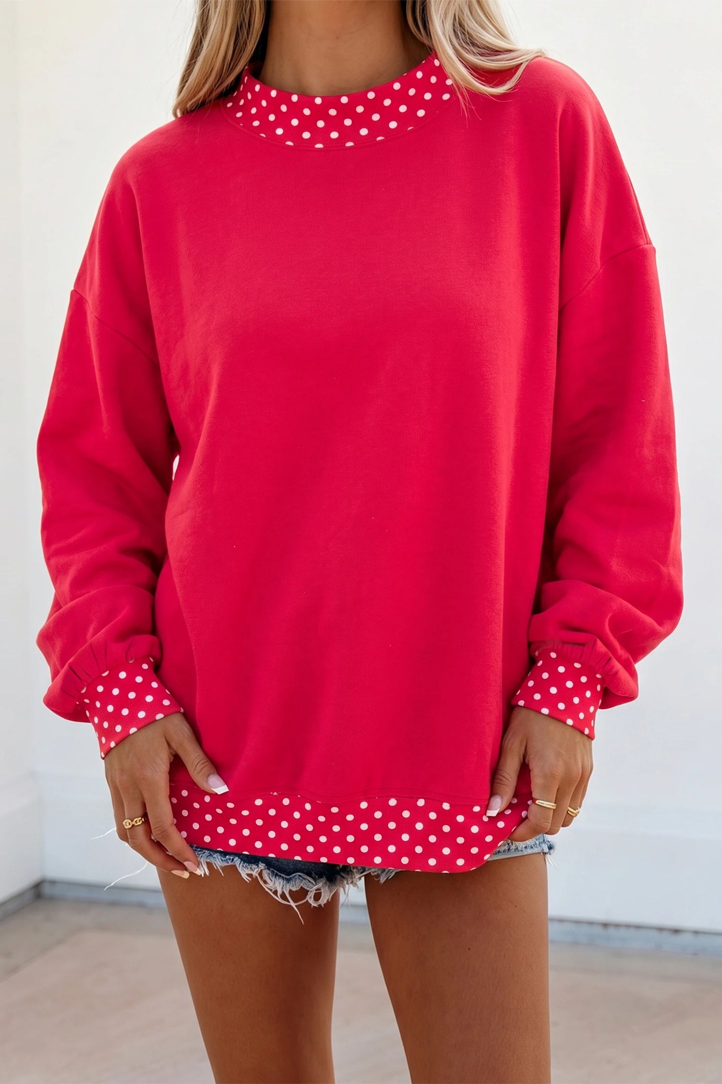 Polka Dot Sweetheart Sweatshirt