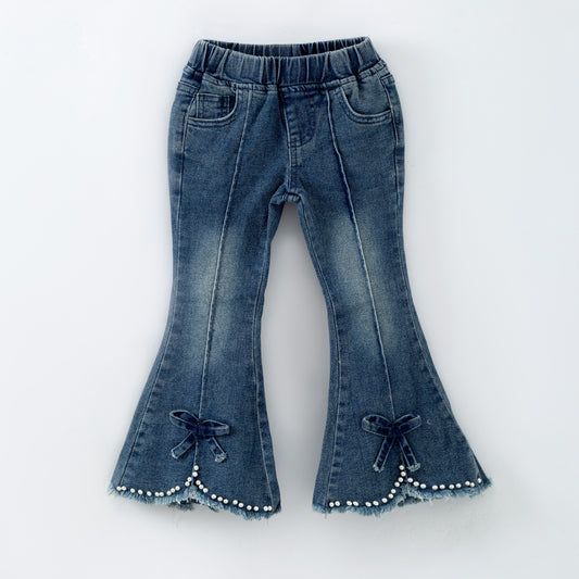 Pearl Denim Flares