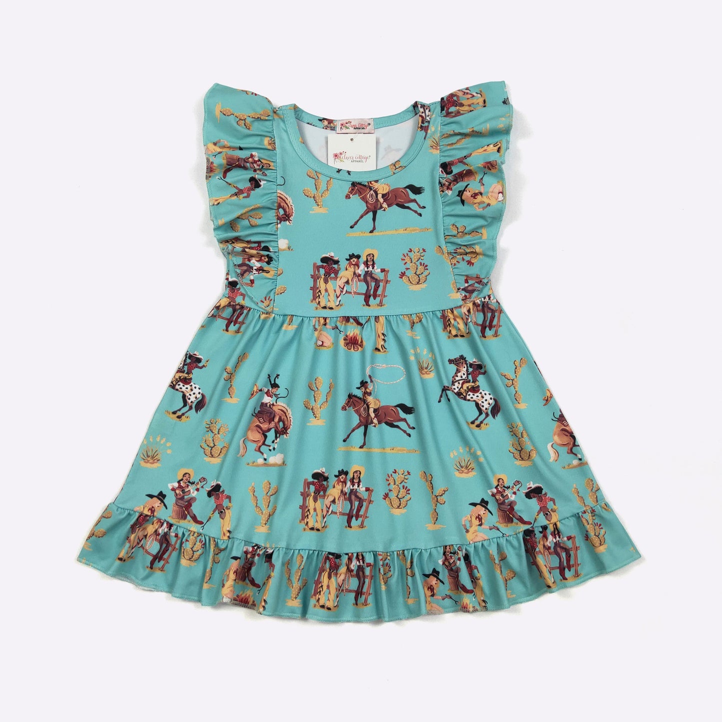 Roping & Ruffles Girls Dress