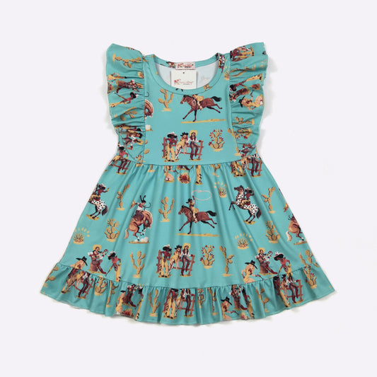 Roping & Ruffles Girls Dress