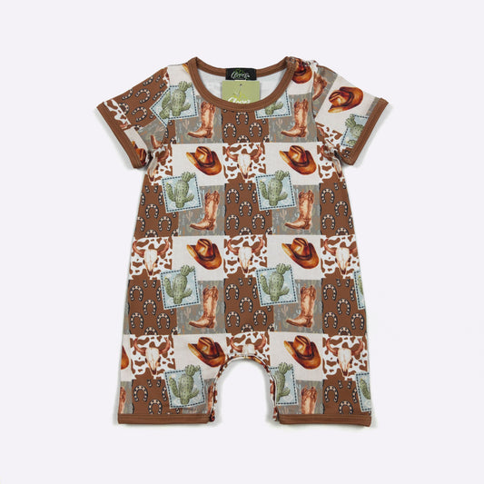 Rootin' Tootin' Boy Romper