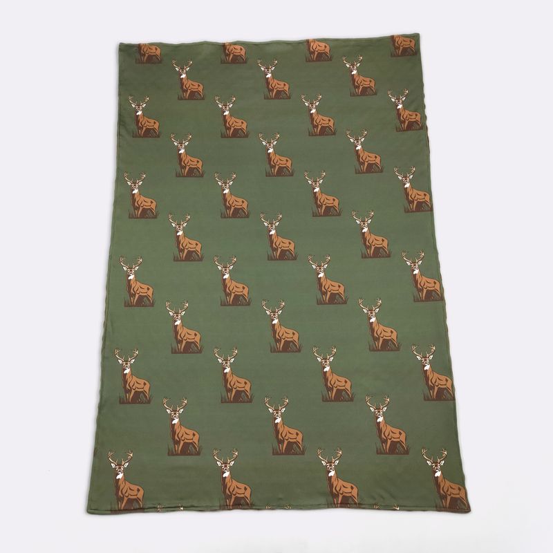 Hunter Green Buck Blanket