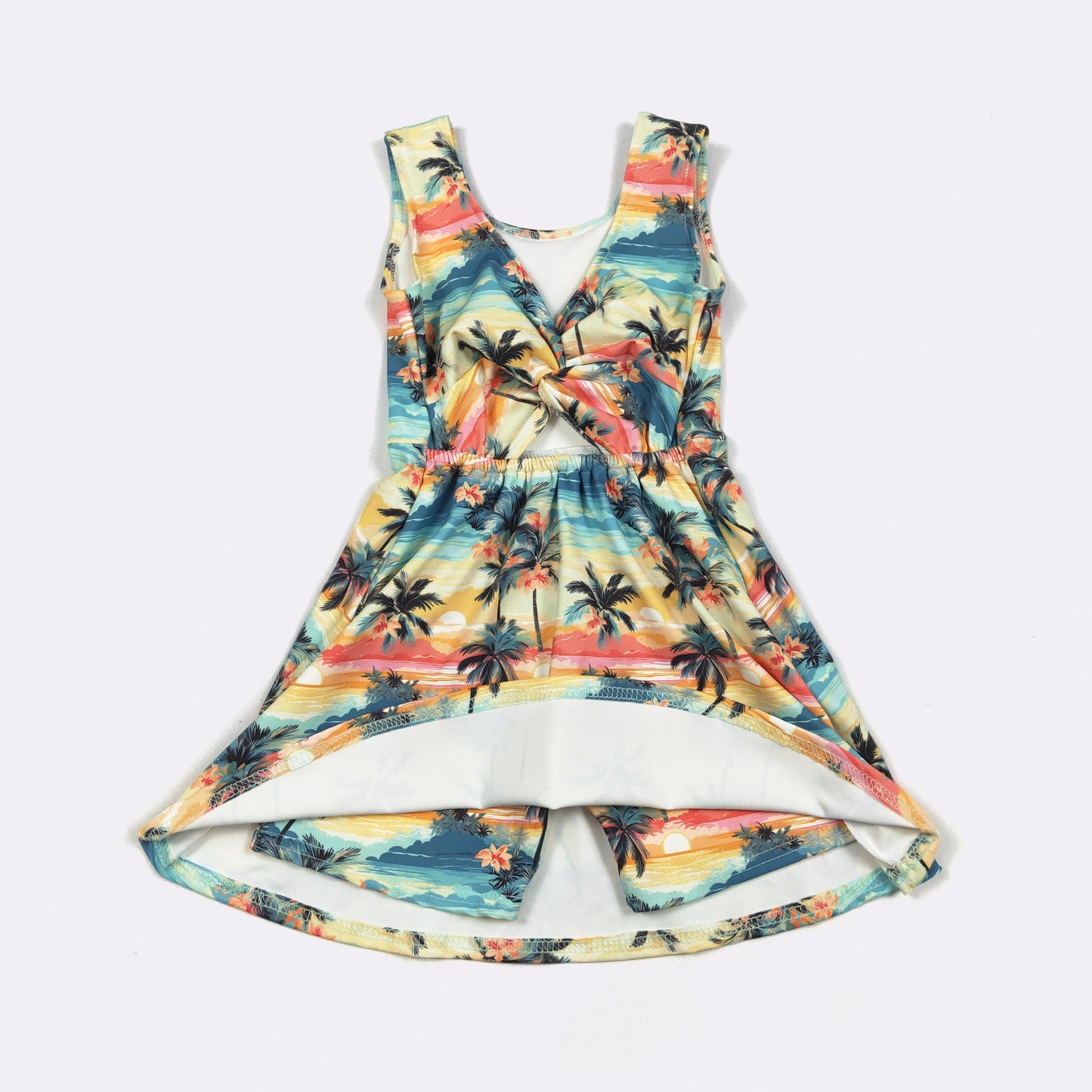 Sunset Oasis Athletic Girls Dress