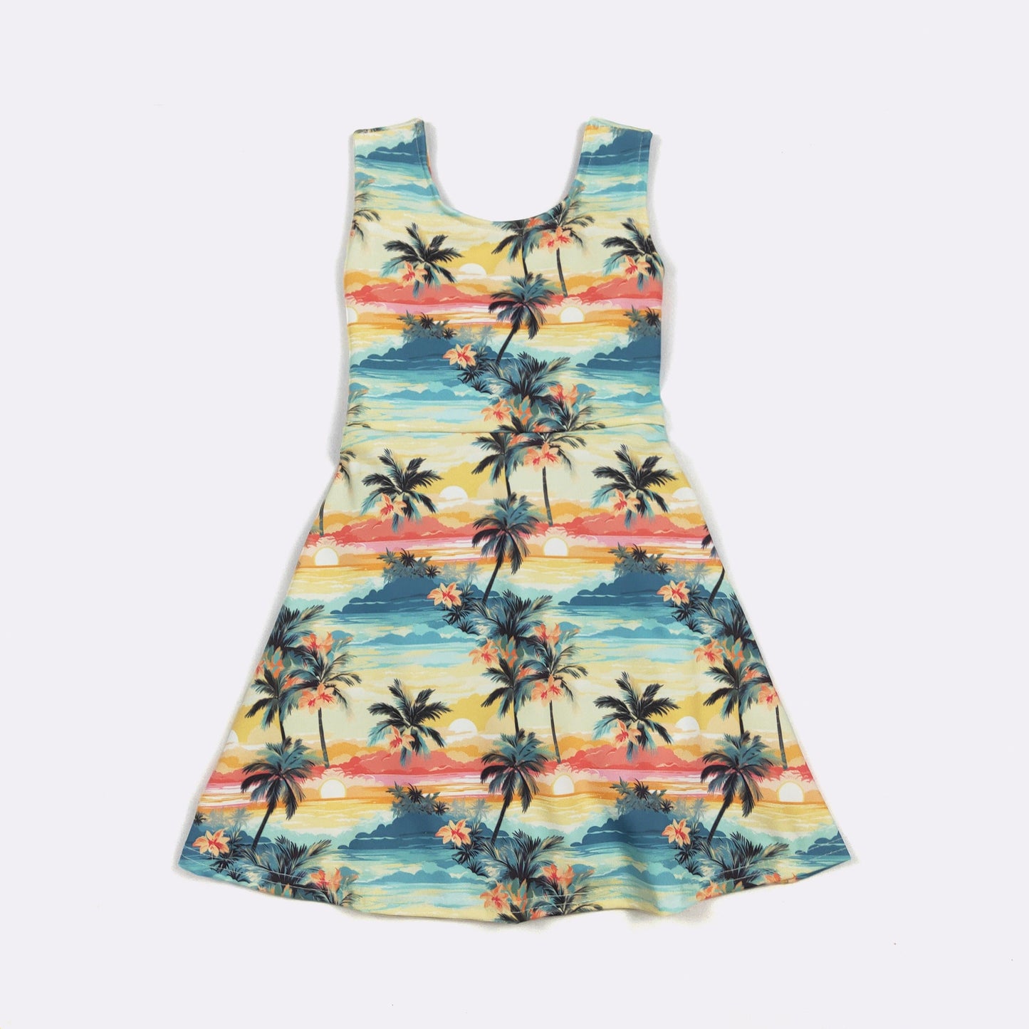Sunset Oasis Athletic Girls Dress