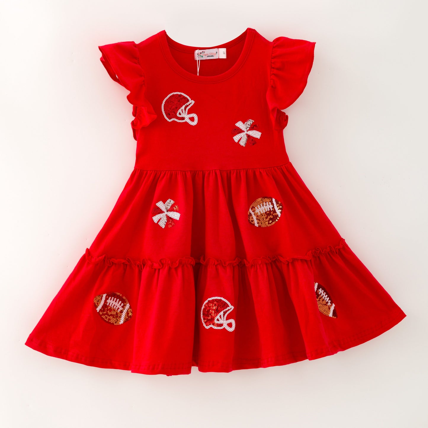 Football Sequin Girls Dress