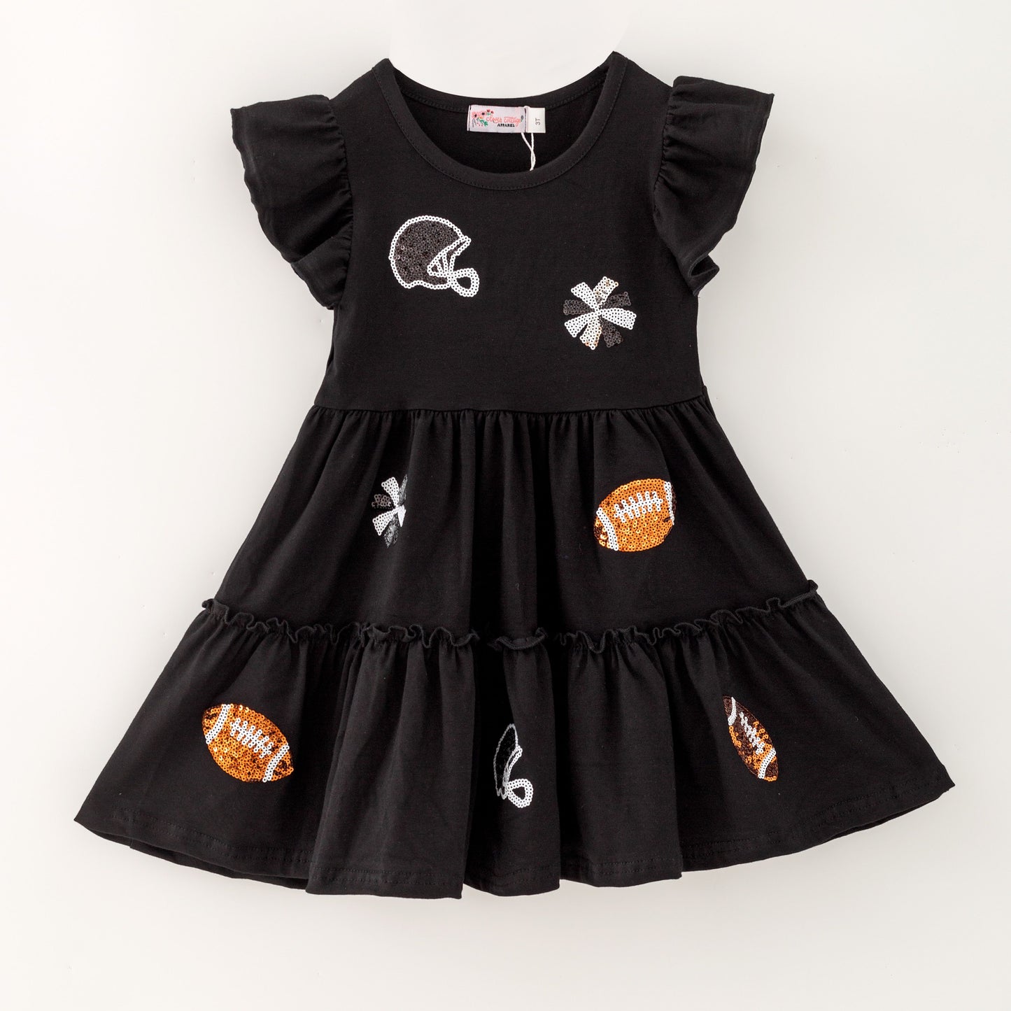 Football Sequin Girls Dress
