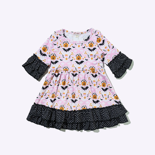 Bats & Bows Girls Dress