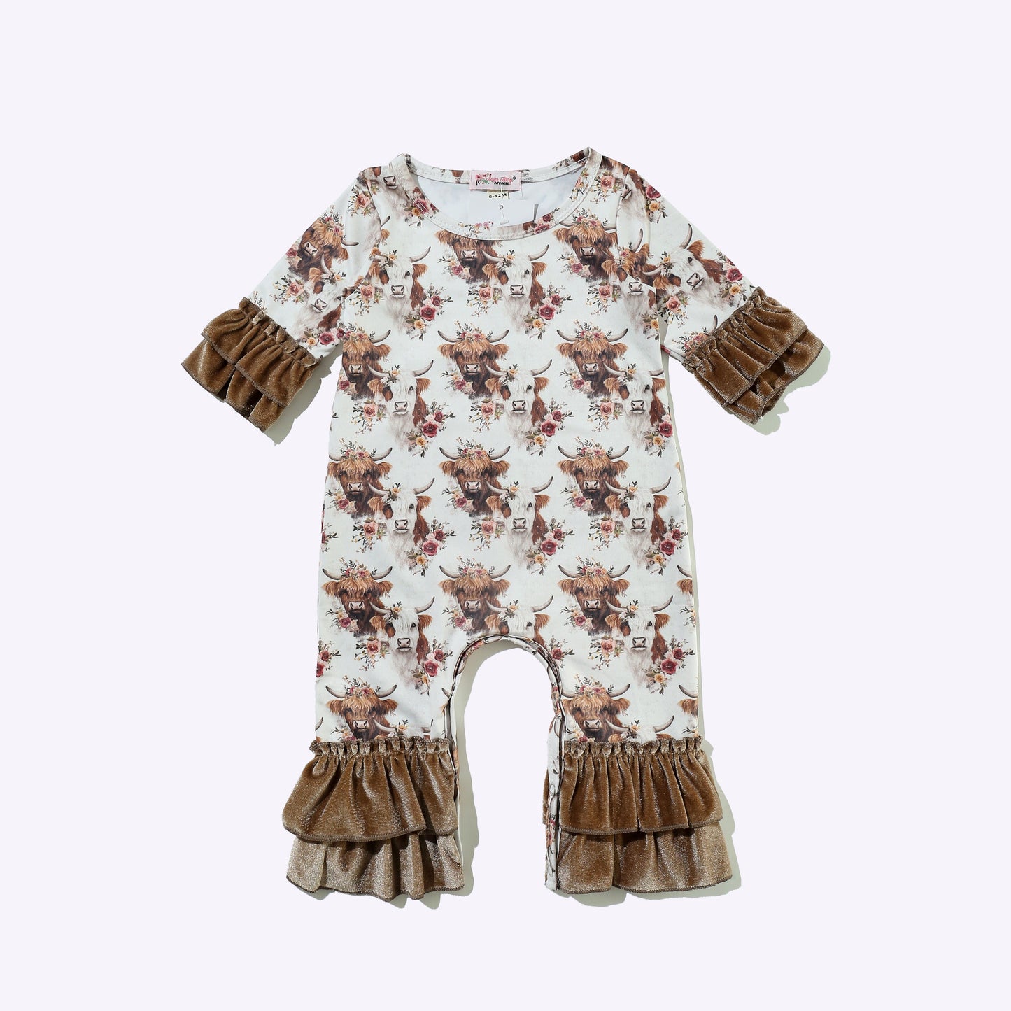 Autumn Highland Baby Romper