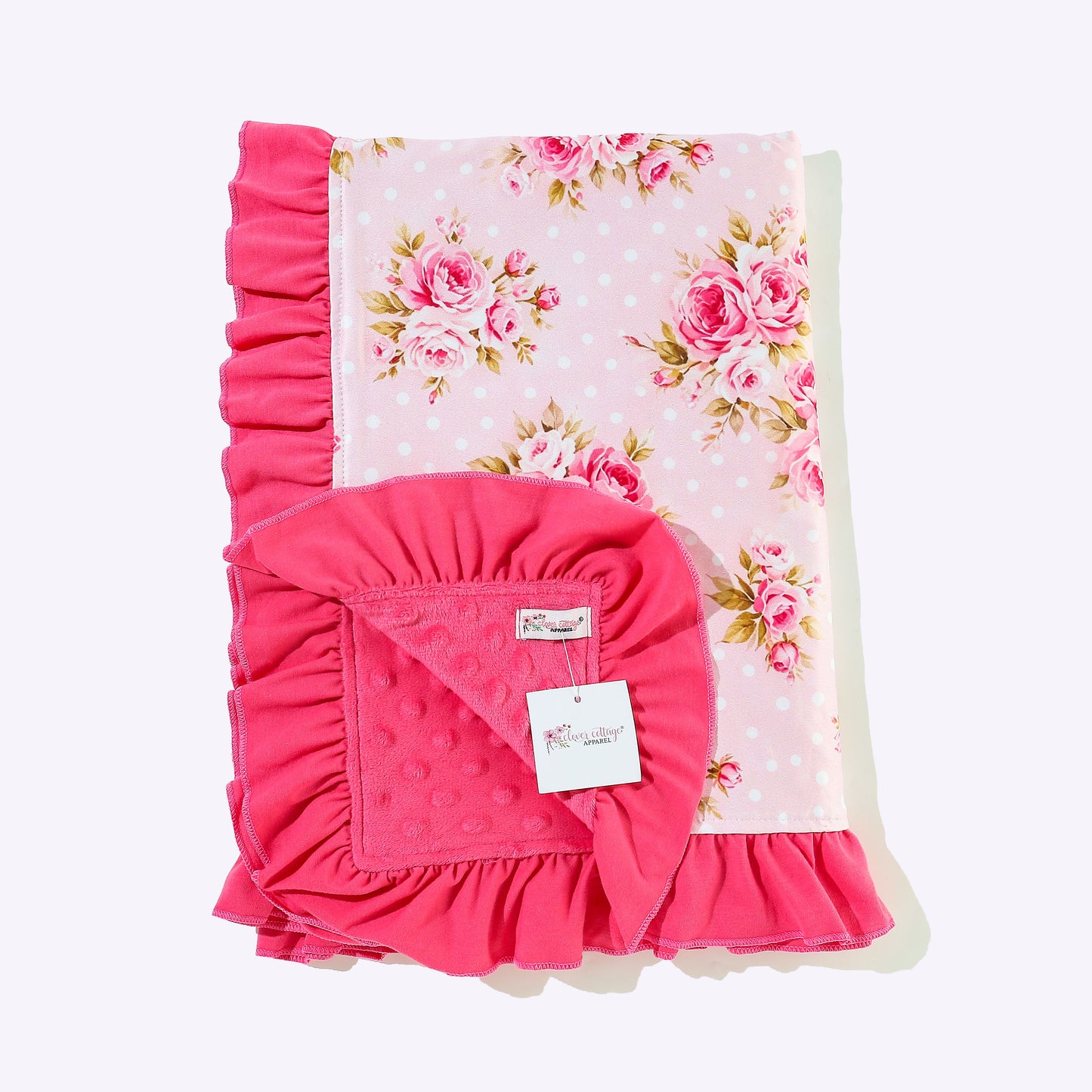 Polka Dot Rose Blanket