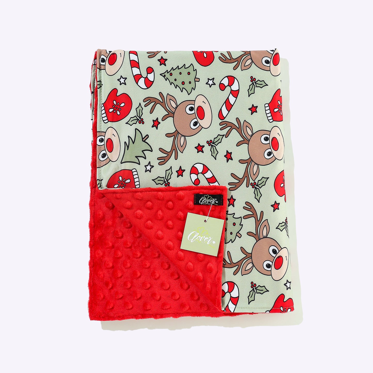 Red Nose Reindeer Blanket