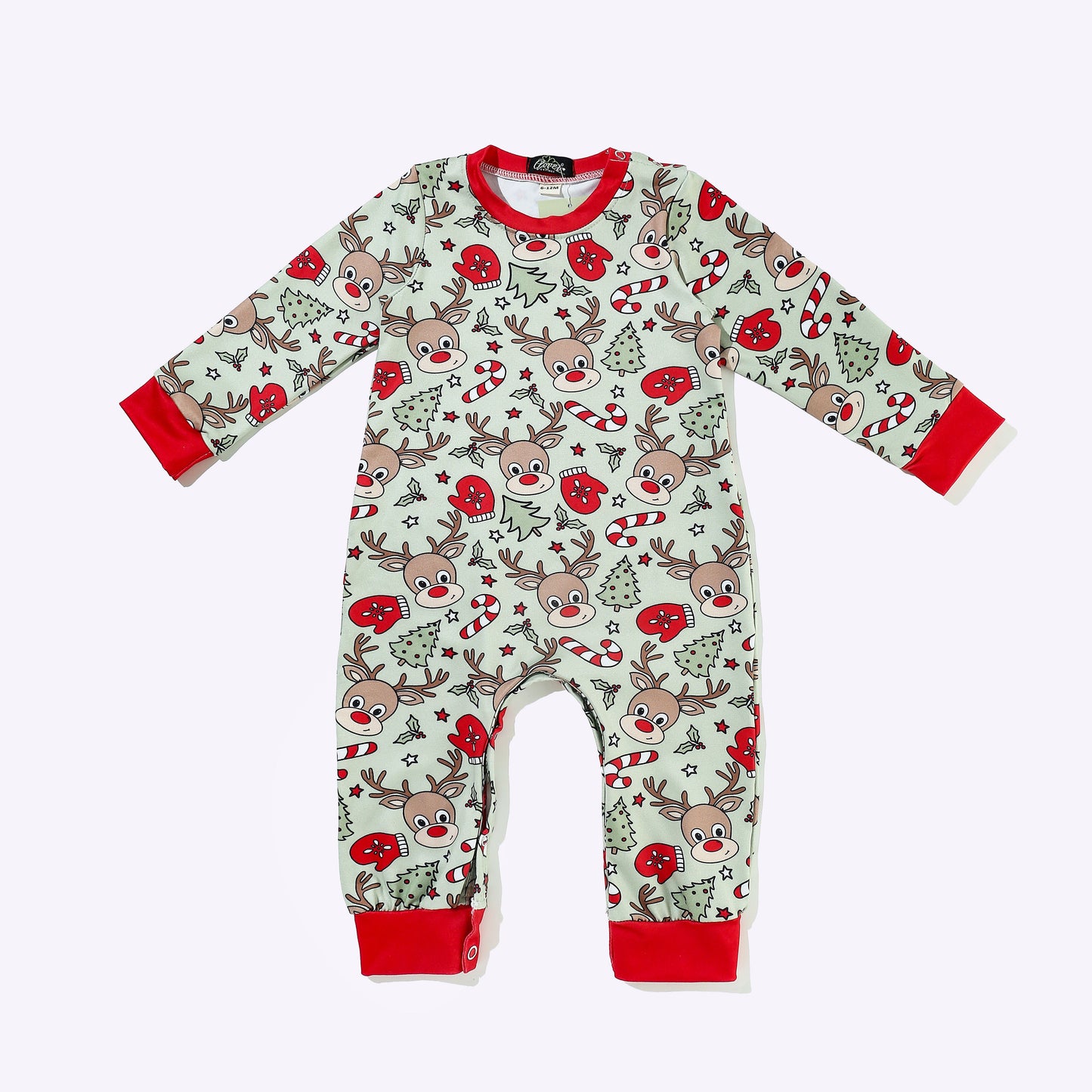 Red Nose Reindeer Boy Romper