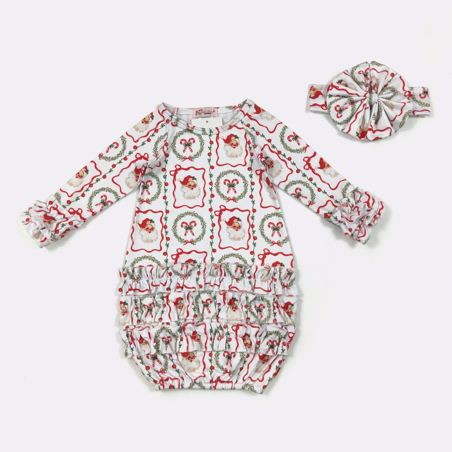 Santa Frames Baby Gown