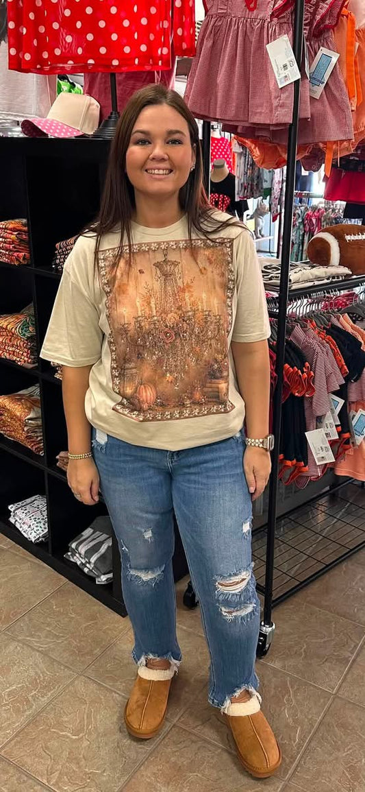 Fall Chandelier - Bling Tee
