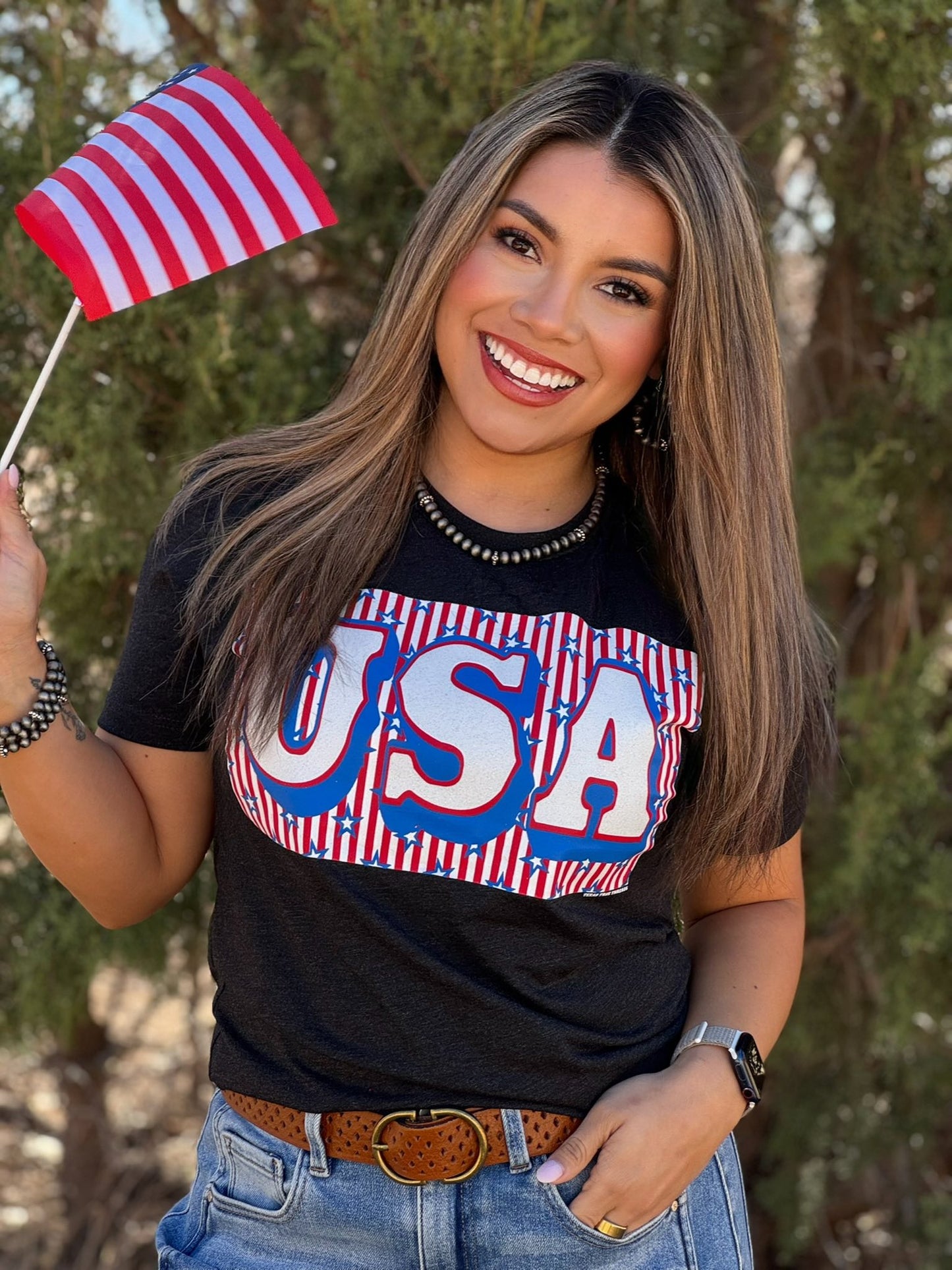 USA Block in Stars & Stripes