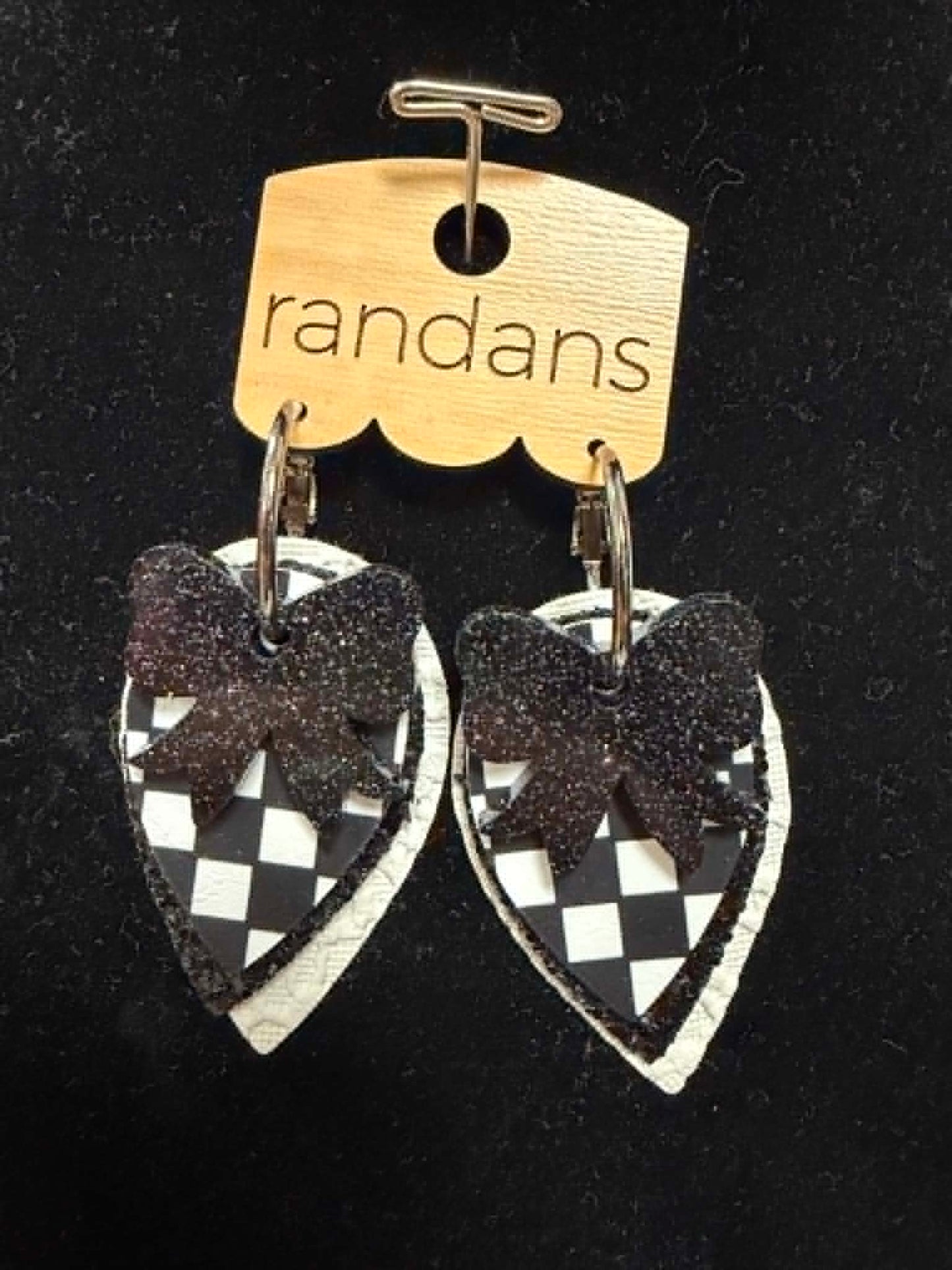 Chic Check Bow Earrings