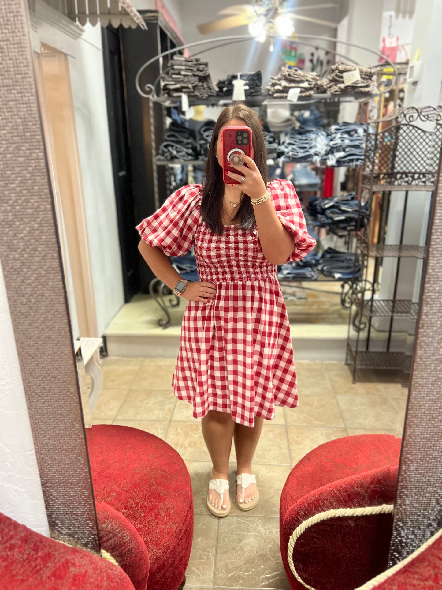 Sweetheart Gingham Dress