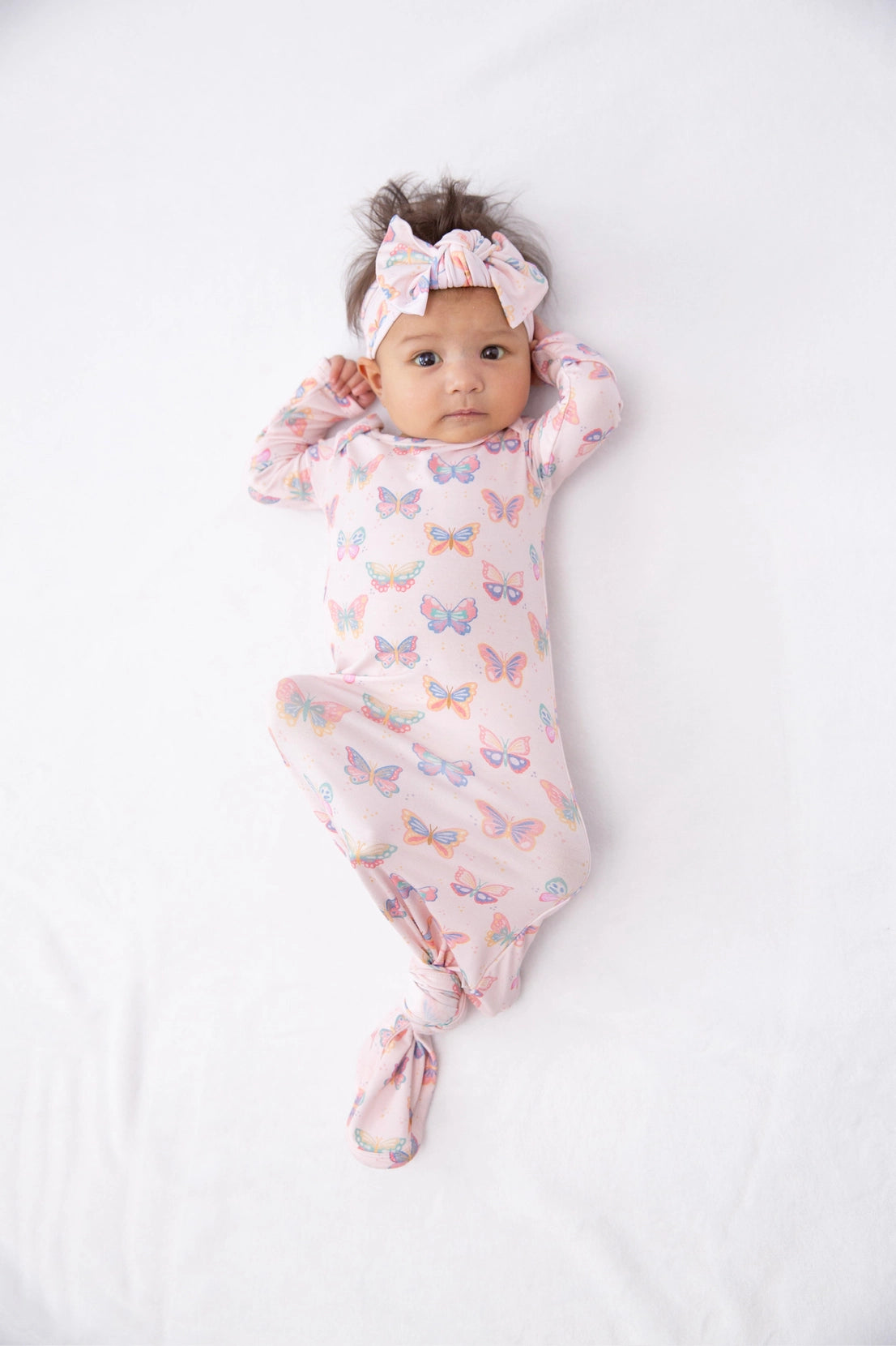 Butterfly Bliss - Knotted Infant Gown
