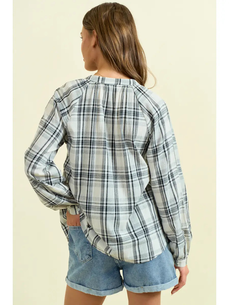 Plaid & Proper Blouse