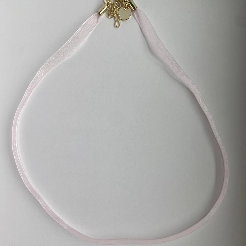 Perfectly Pink Ribbon Necklace