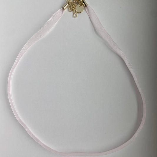 Perfectly Pink Ribbon Necklace